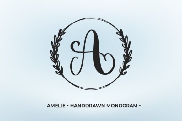 Amilie Monogram: An Elegant Display Font for Makers