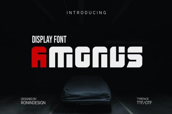 Amonus: A Modern Display Font for Digital Brands