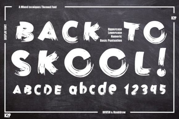 Back to Skool: A Bold Display Font for Playful Branding