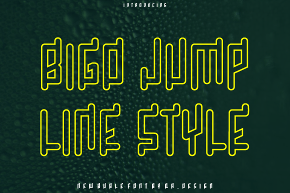 Bigo Jump Line: A Bold Display Font That Elevates Small Business Branding