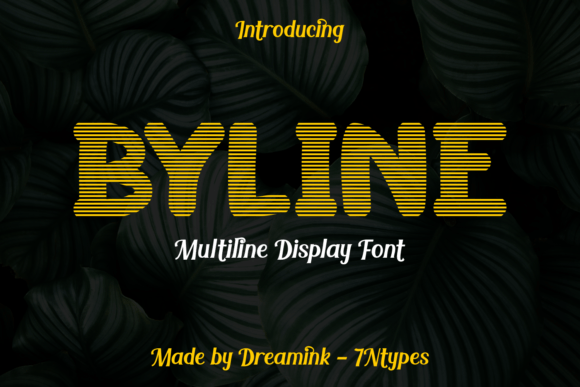 Byline: A Stylish Display Font for Modern Web and Digital Design