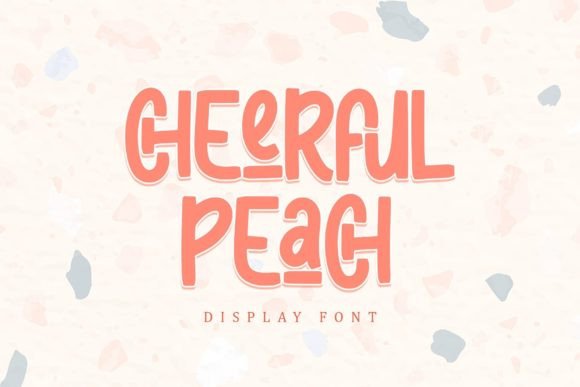 Cheerful Peach: A Playful Display Font for Editorial Design