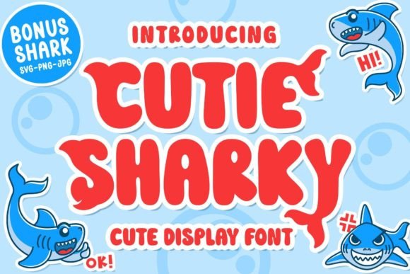 Cutie Sharky: A Playful Display Font for Small Business