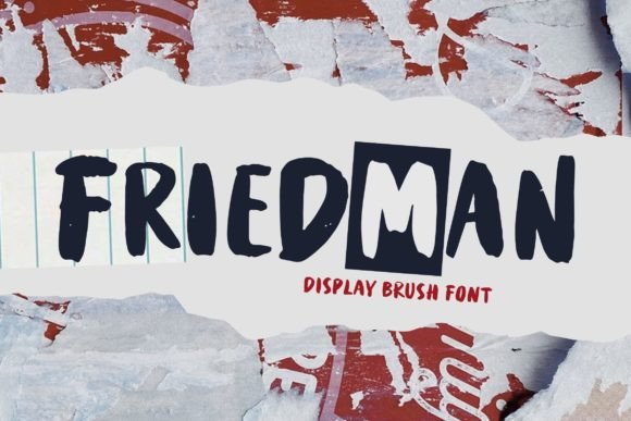 Friedman: A Modern Brush Display Font for Web Design