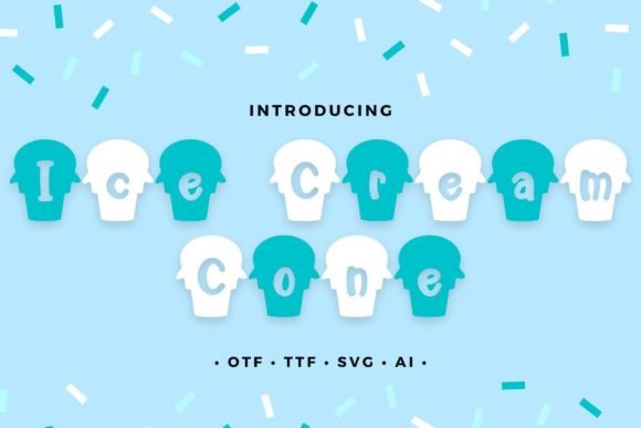 Ice Cream Cone: A Playful Display Font Review