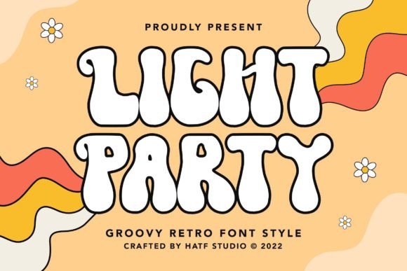 Light Party: A Groovy Retro Font for Web Design