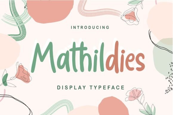Mathildies: A Joyful Display Font for Editorial Design
