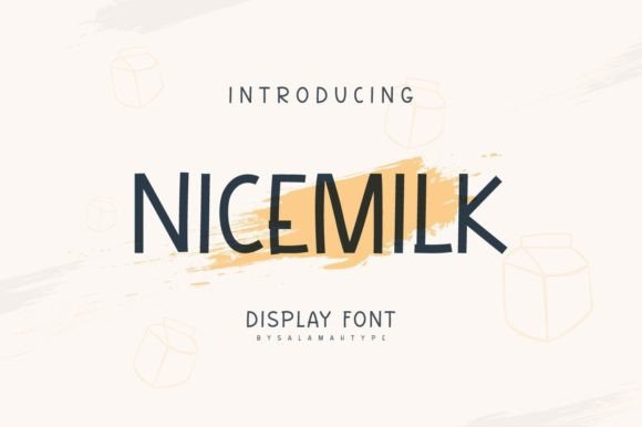 Nicemilk: A Joyful Display Font for Editorial Design
