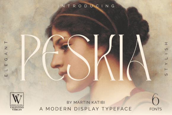Peskia: A Modern Display Font for Elegant Branding