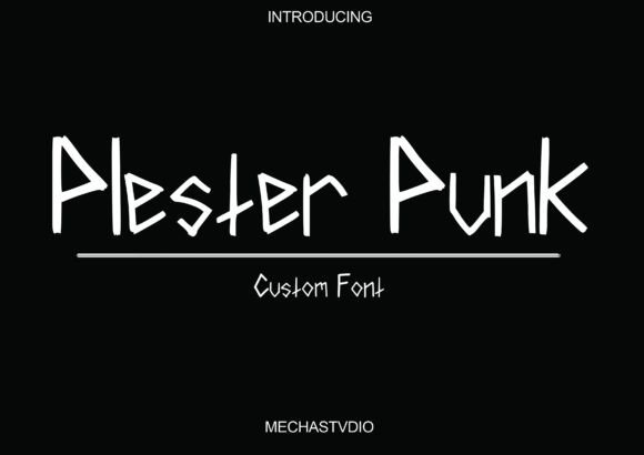 Plester Punk: A Bold Display Font for Your Brand