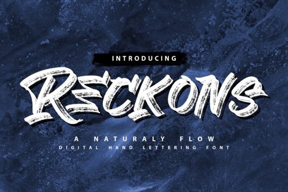 Reckons: A Brush Display Font for Modern Editorial