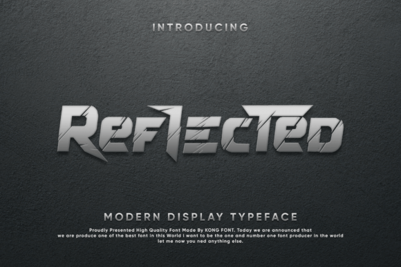 Reflected: A Modern Display Font for Bold Branding