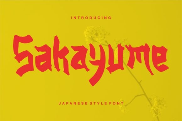Sakayume: A Japanese-Style Display Font for Modern Web Design