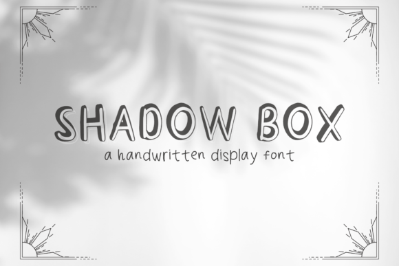 Shadow Box: A Handwritten Display Font for Makers