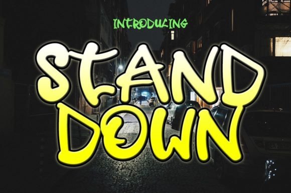Stand Down: A Joyful Display Font for Scroll-Stopping Digital Content