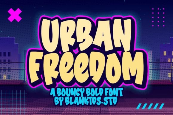 Urban Freedom: A Bold Display Font for Web Design
