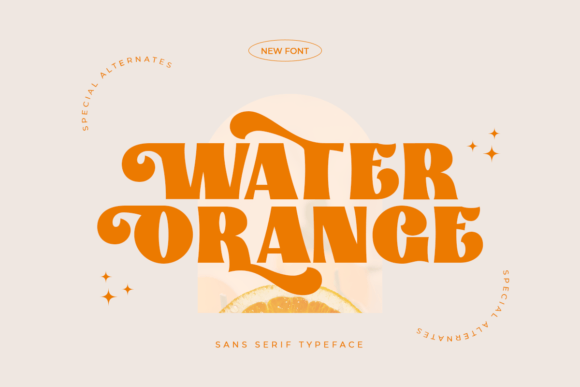 Water Orange: A Bold Vintage Serif for Web Design